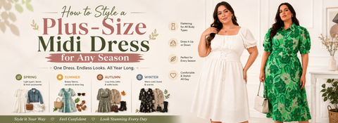 How to Style a Plus-Size Midi Dress for Any Season
