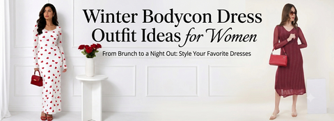 Winter Bodycon Dress Outfit Ideas for Women