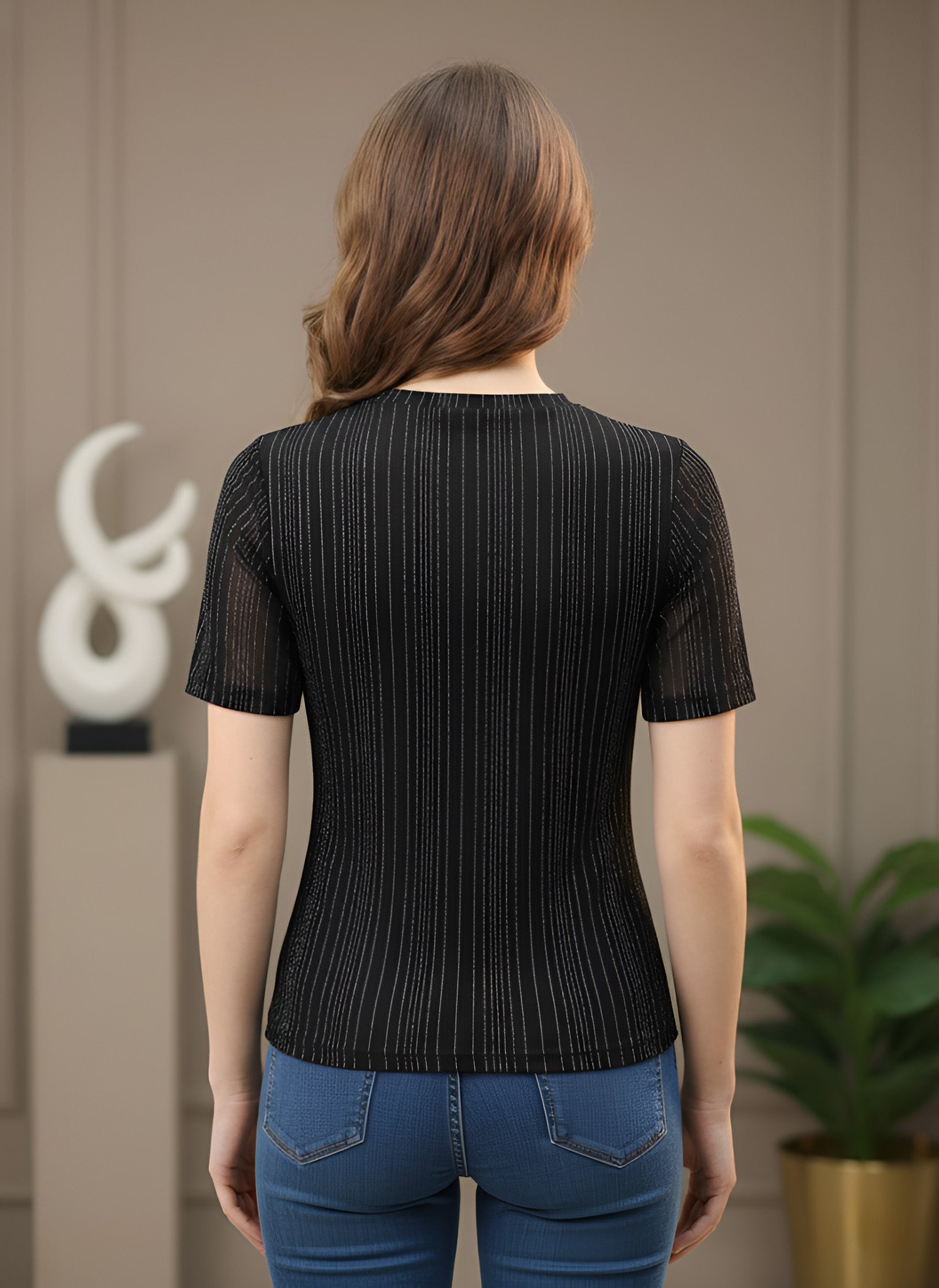 Clobug Women Half Sleeve Crop Top