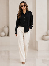 Clobug Textured Shirt With Full Sleeve & Point Collar