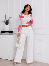 Women Mesh Floral Top