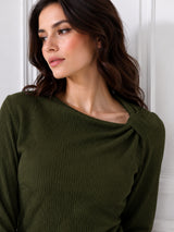 Women's Cotton Blend Casual Slim Fit Top