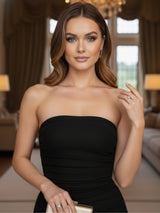 Clobug Women Off Shoulder Neck Sleeveless Mesh Dress