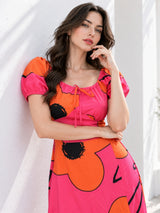 Clobug Women A-line Midi Dress