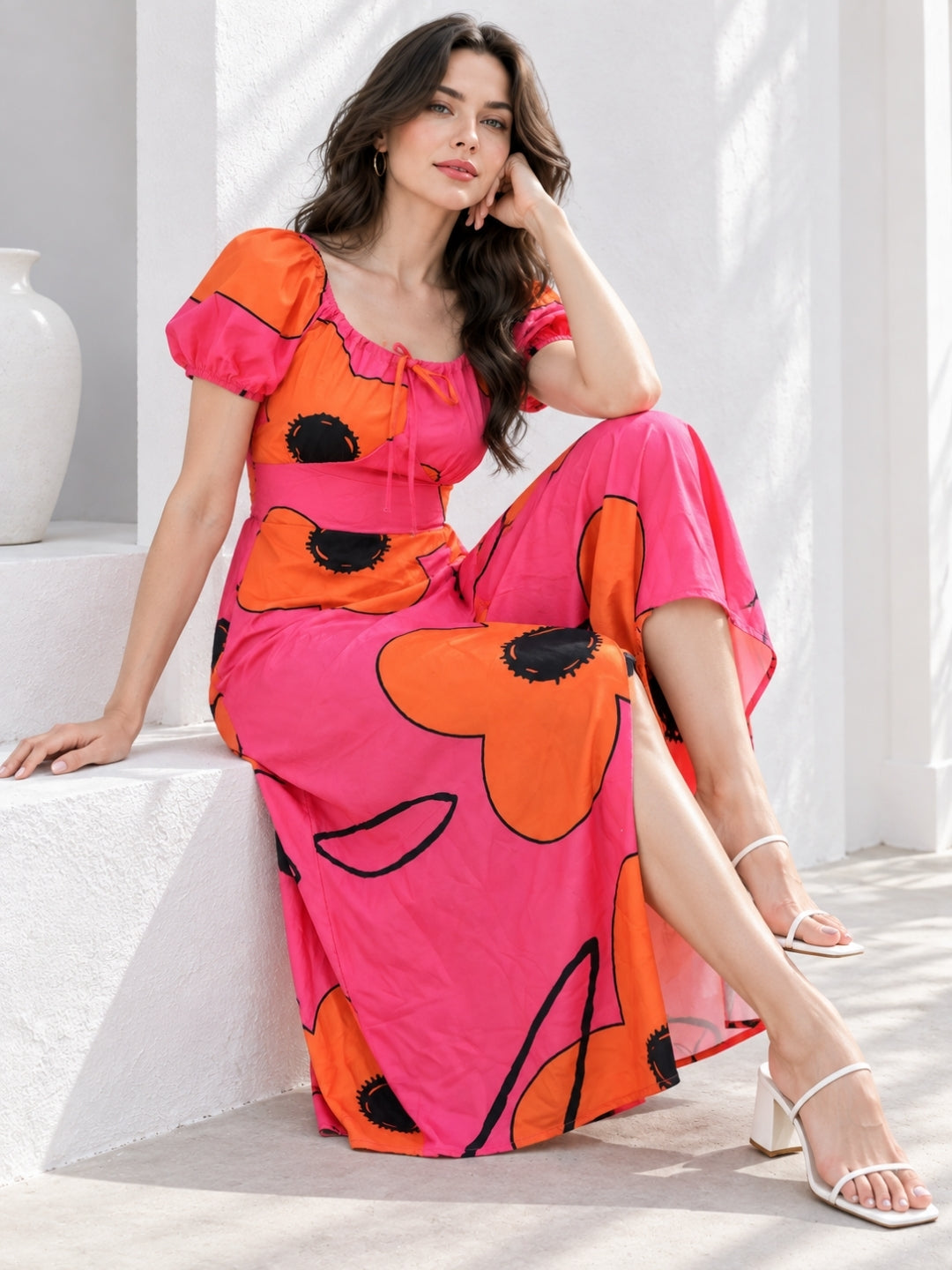 Clobug Women A-line Midi Dress