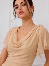 Clobug Women Cowl Neck Top