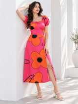 Clobug Women A-line Midi Dress