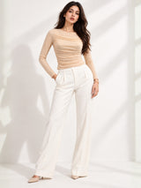 Clobug Women Pleated Top