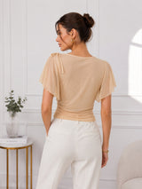 Clobug Women Cowl Neck Top