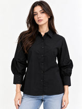 Women Shirt Collar Full Sleeve Shirt