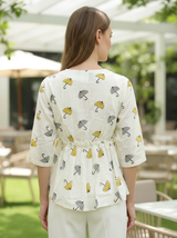 Clobug Women Floral Printed Top