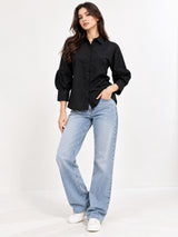 Women Shirt Collar Full Sleeve Shirt