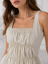 Women's Sleeveless Off White Top