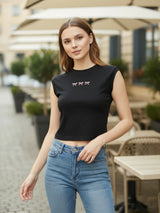 Women’s Sleeveless Crew Neck Top