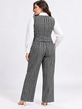Clobug Women Plus Size 3Pc Poly Cotton Linen Co-ord Set