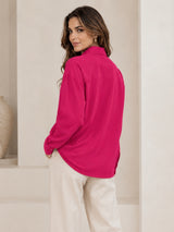 Clobug Textured Shirt With Full Sleeve & Point Collar