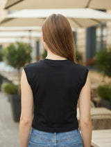 Women’s Sleeveless Crew Neck Top