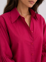 Women Pink Full Sleeve Shirt