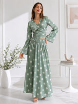 clobug-women-polka-printed-full-sleeve-crepe-top-skirt-set