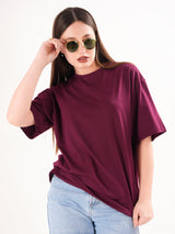 Solid Round Neck T-shirt