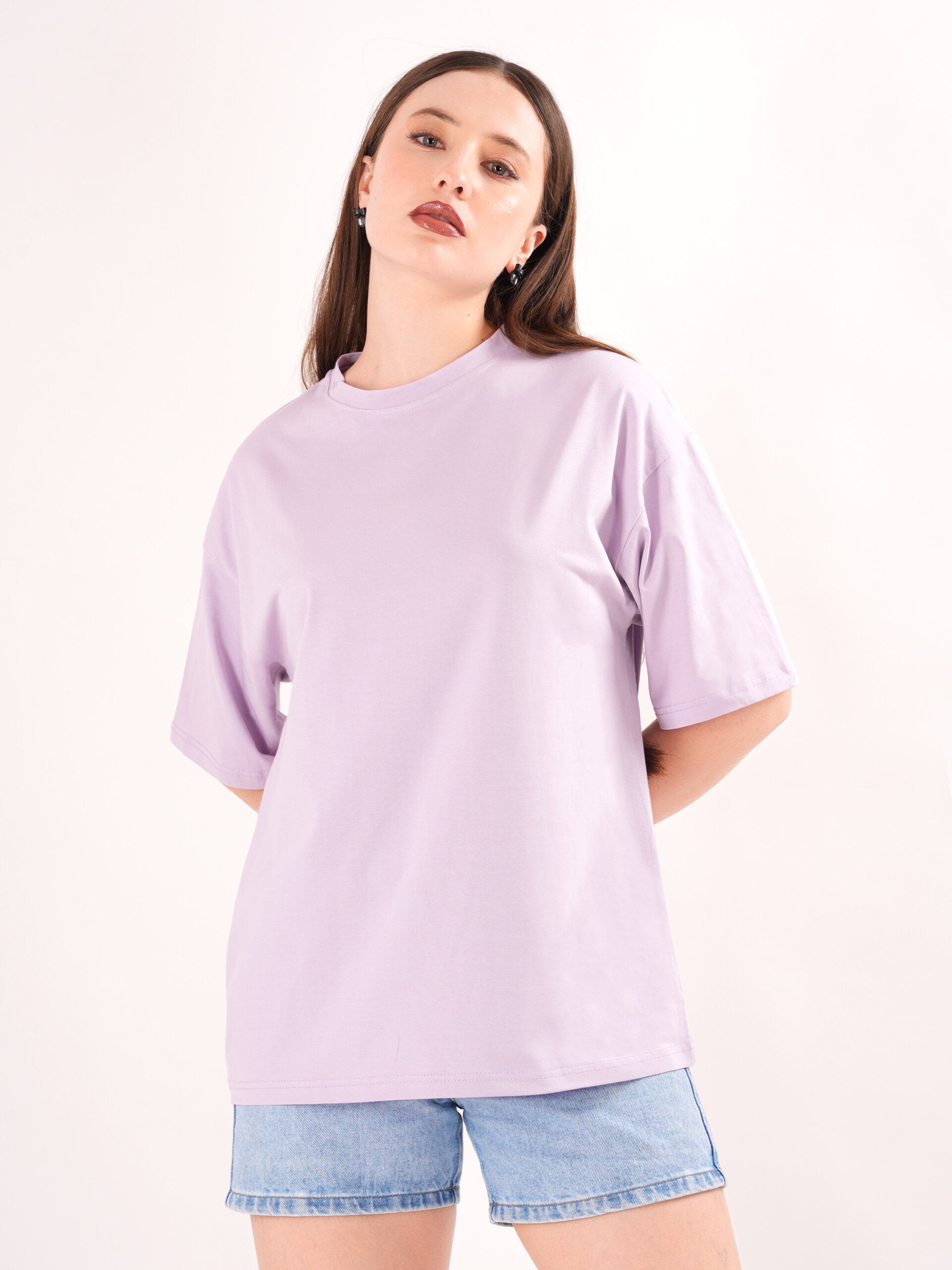 Solid Round Neck T-shirt