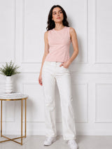 Clobug Women Sleeveless Cotton Top