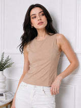 Clobug Women Sleeveless Cotton Top