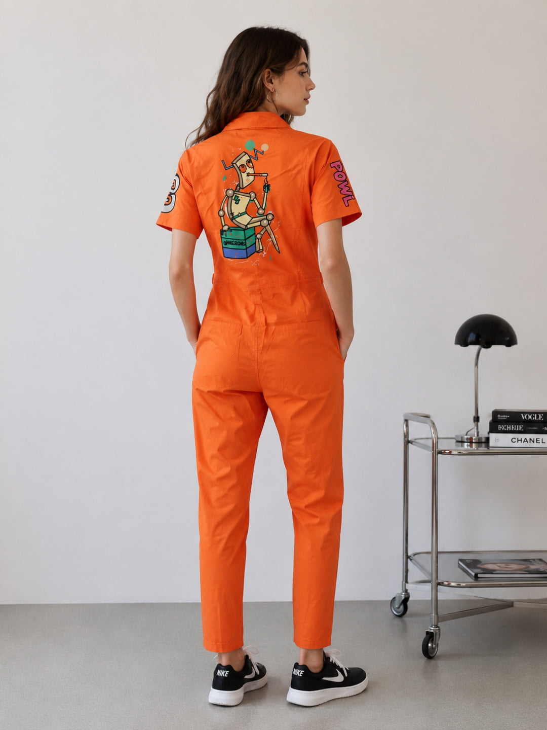Clobug Women Printed Green Jumpsuit