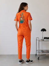 Clobug Women Printed Green Jumpsuit