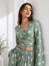 clobug-women-polka-printed-full-sleeve-crepe-top-skirt-set