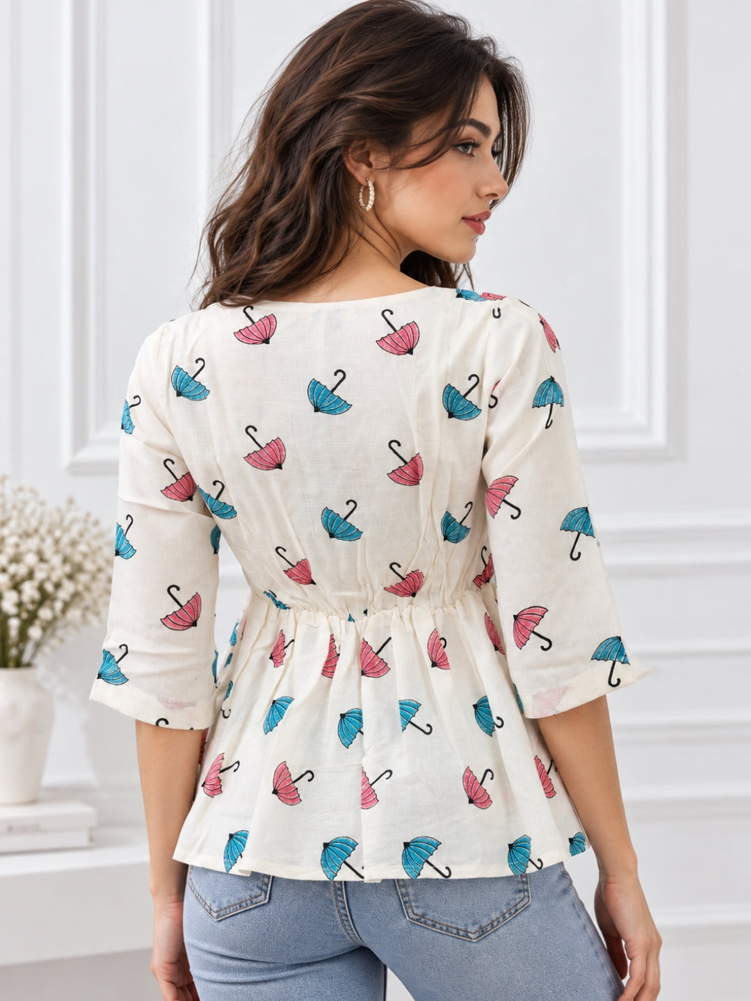Clobug Women Floral Printed Top