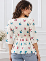 Clobug Women Floral Printed Top