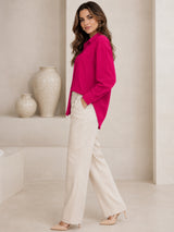 Clobug Textured Shirt With Full Sleeve & Point Collar