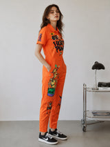 Clobug Women Printed Green Jumpsuit
