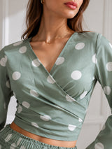 clobug-women-polka-printed-full-sleeve-crepe-top-skirt-set
