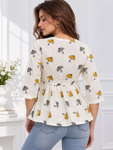 Clobug Women Floral Printed Top