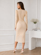 Clobug Women Bodycon Full Sleeve Dress