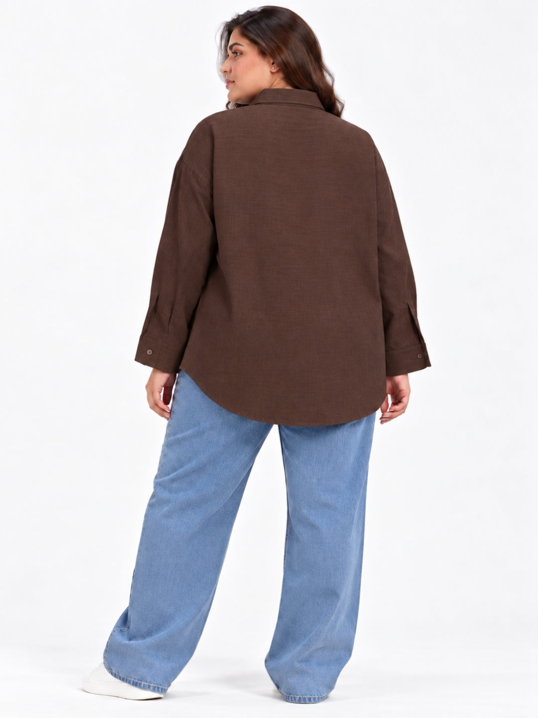 Clobug Women Plus Size Full Sleeve Formal Shirt