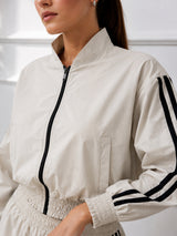 Clobug Women White Full Sleeve Coord Set