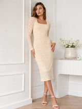 Clobug Women Bodycon Full Sleeve Dress