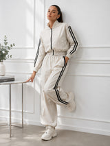 Clobug Women White Full Sleeve Coord Set
