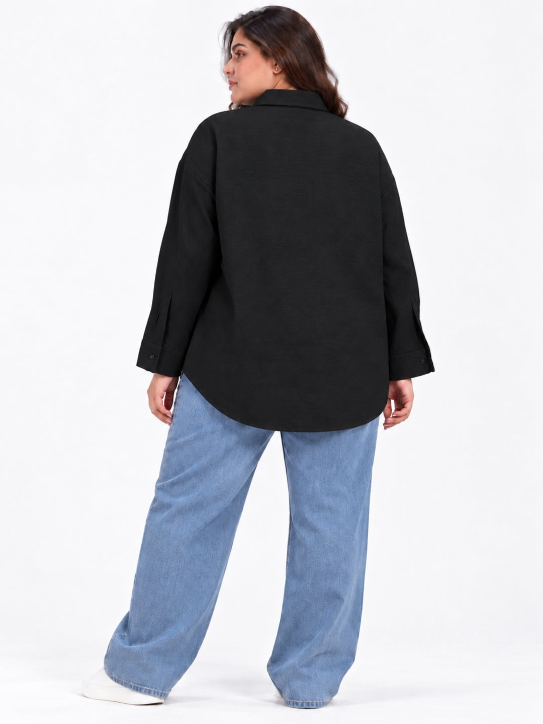 Clobug Women Plus Size Full Sleeve Formal Shirt