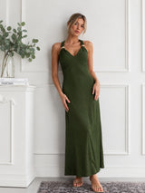 Women's Olive Green Maxi Dress