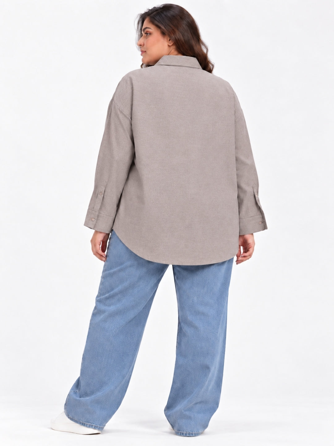 Clobug Women Plus Size Full Sleeve Formal Shirt