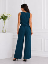 Women's Green Top And Pant Co-ord Set