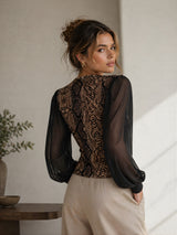 Women's V-neck Full Sleeve Top