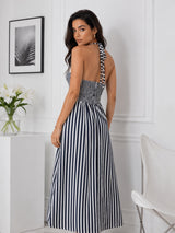 Women's Black&White Printed Dress