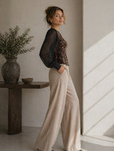 Women's V-neck Full Sleeve Top