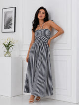 Women's Black&White Printed Dress