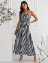 Women's Black&White Printed Dress